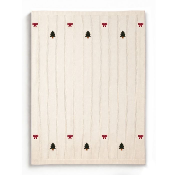 Maestri Cotonieri Plaid 130x170Cm Natalizio Dolomiti - Biancheria da sogno Pedata