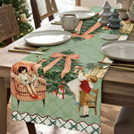 Maestri Cotonieri Runner in Cotone 47x140Cm Natalizio - Biancheria da sogno Pedata