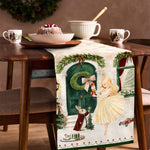 Maestri Cotonieri Runner in Cotone 47x140Cm Natalizio - Biancheria da sogno Pedata