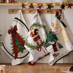 Maestri Cotonieri Set 3 Strofinacci Digitali Santa - Biancheria da sogno Pedata