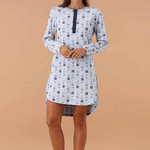 MaryHome Camicia Da Notte Serafino In C. Cotone 6F46026 - Biancheria da sogno Pedata