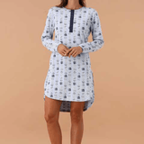 MaryHome Camicia Da Notte Serafino In C. Cotone 6F46026 - Biancheria da sogno Pedata