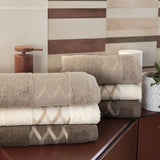 Neith Asciugamani 3+3 in Spugna Jacquard Edra - Biancheria da sogno Pedata
