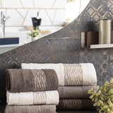 Neith Asciugamani 3+3 in Spugna Jacquard Tanit - Biancheria da sogno Pedata