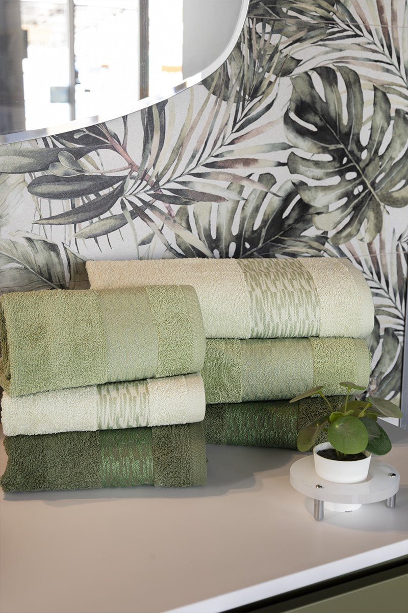 Neith Asciugamani 3+3 in Spugna Jacquard Tanit - Biancheria da sogno Pedata