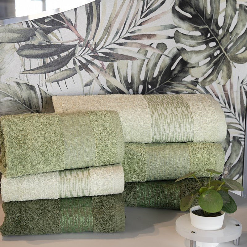 Neith Asciugamani 3+3 in Spugna Jacquard Tanit - Biancheria da sogno Pedata