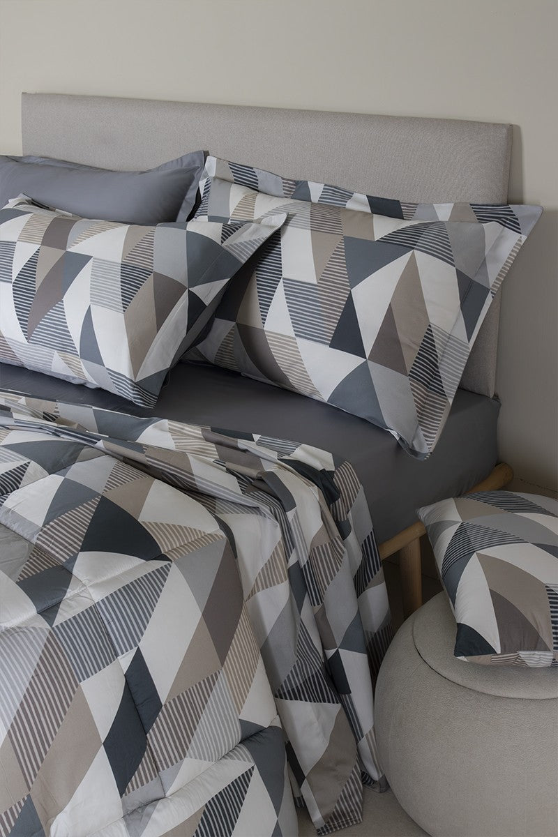 Neith Completo Letto Matrimoniale in Raso Robby - Biancheria da sogno Pedata