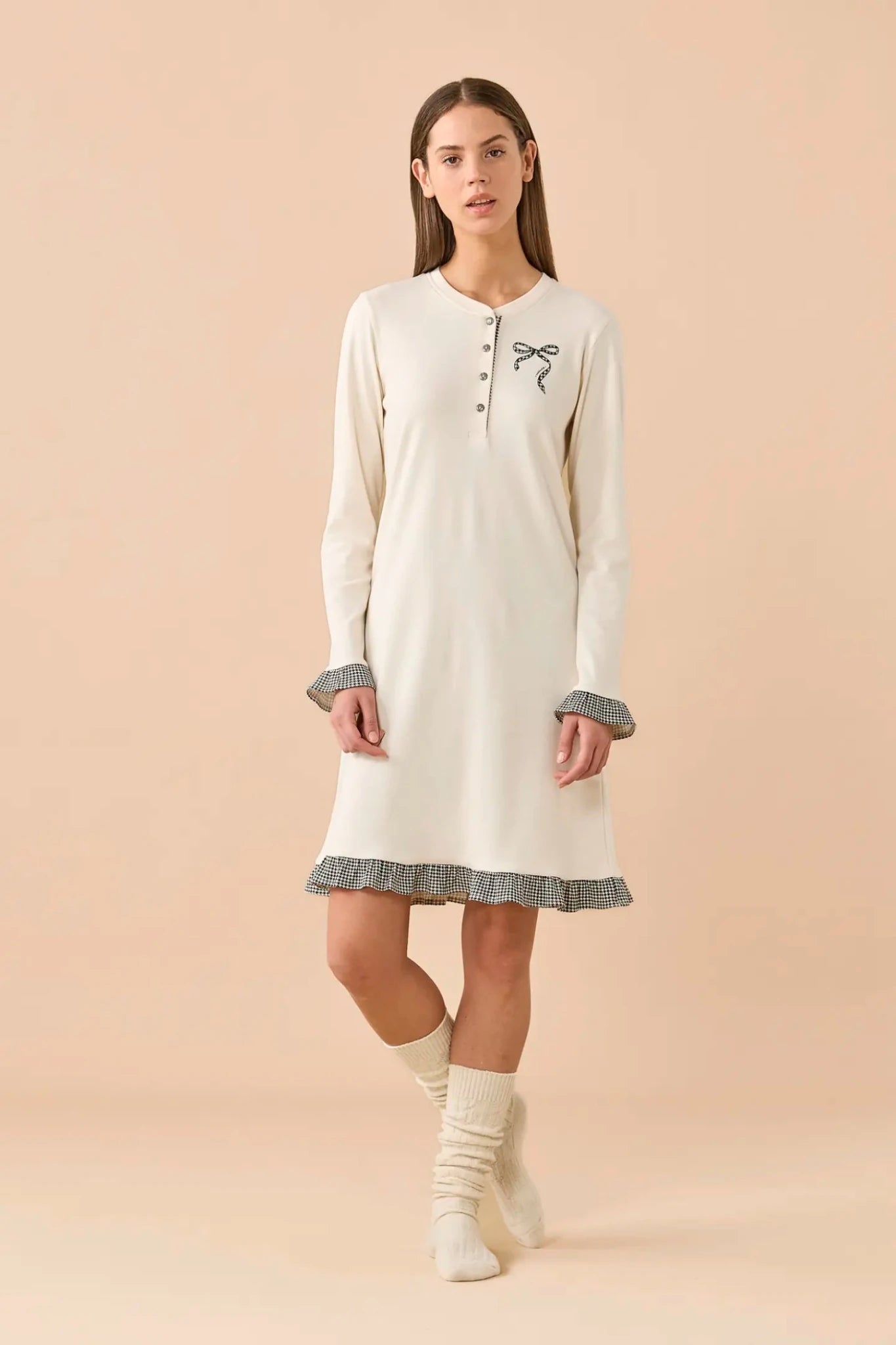 Noi Di Notte Camicia Serafino da Donna LA3621 - Biancheria da sogno Pedata