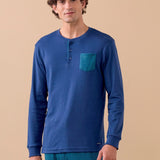 Noi Di Notte Pigiama C. Cotone Serafino FC3313 - Biancheria da sogno Pedata