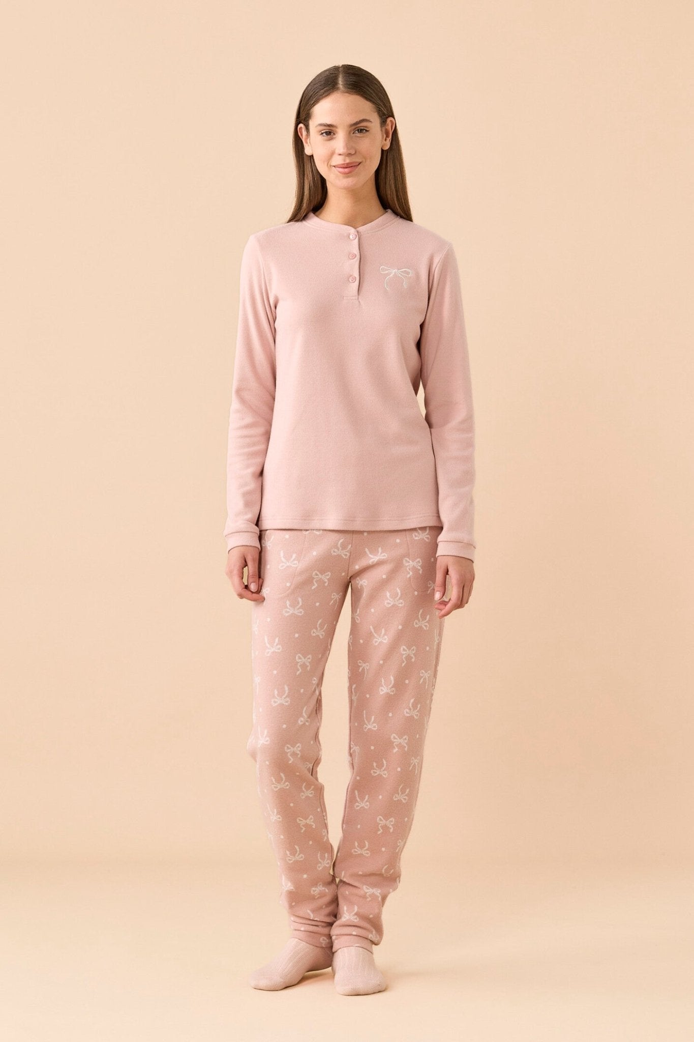 Noi Di Notte Pigiama Donna Calibrato Serafino P. Milano FA9896 - Biancheria da sogno Pedata