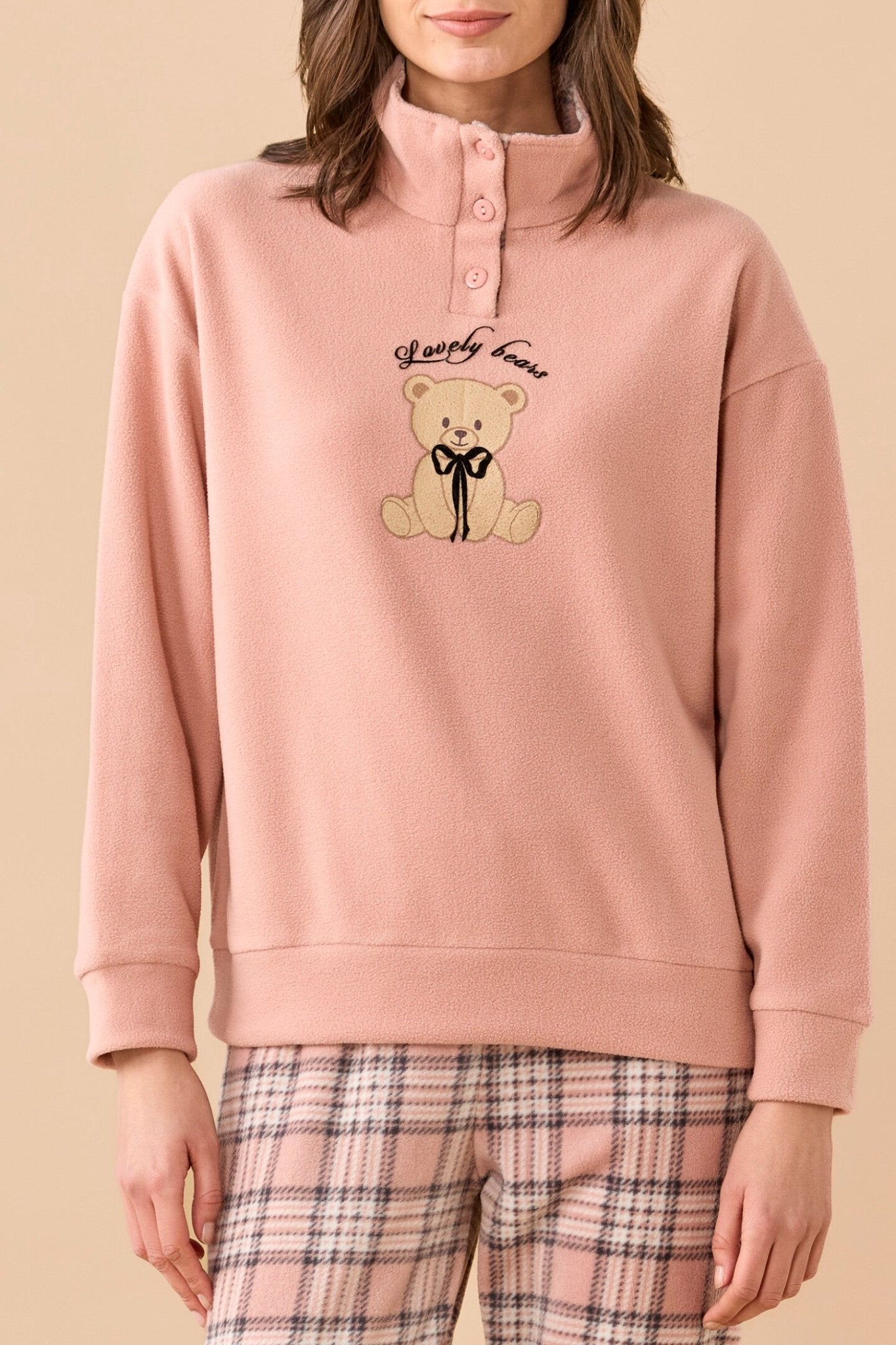 Noi Di Notte Pigiama Donna Serafino Micropile FA9759 - Biancheria da sogno Pedata