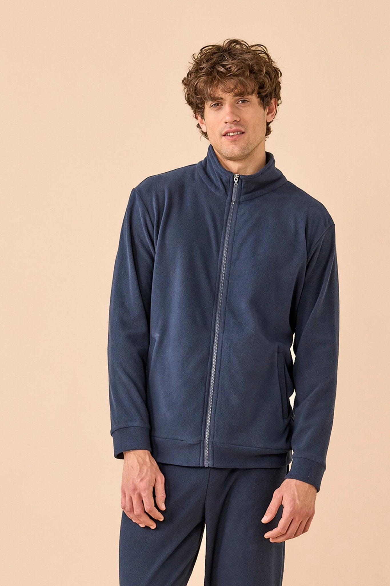 Noi Di Notte Pigiama Micropile Full Zip FC3379 - Biancheria da sogno Pedata