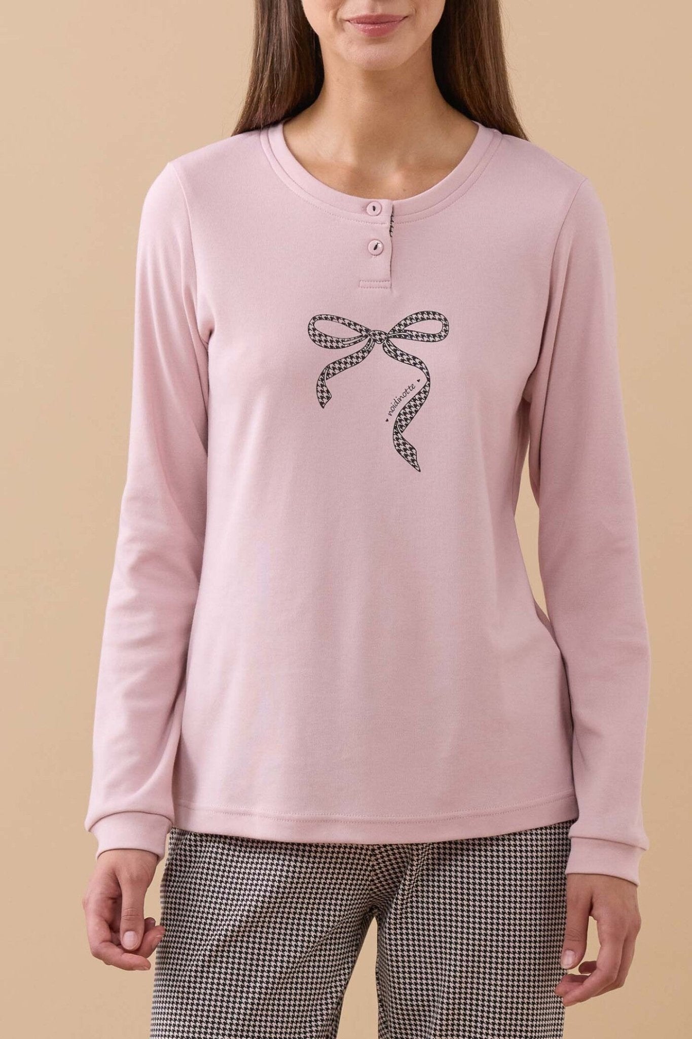 Noi Di Notte Pigiama Serafino Donna FA9731 - Biancheria da sogno Pedata