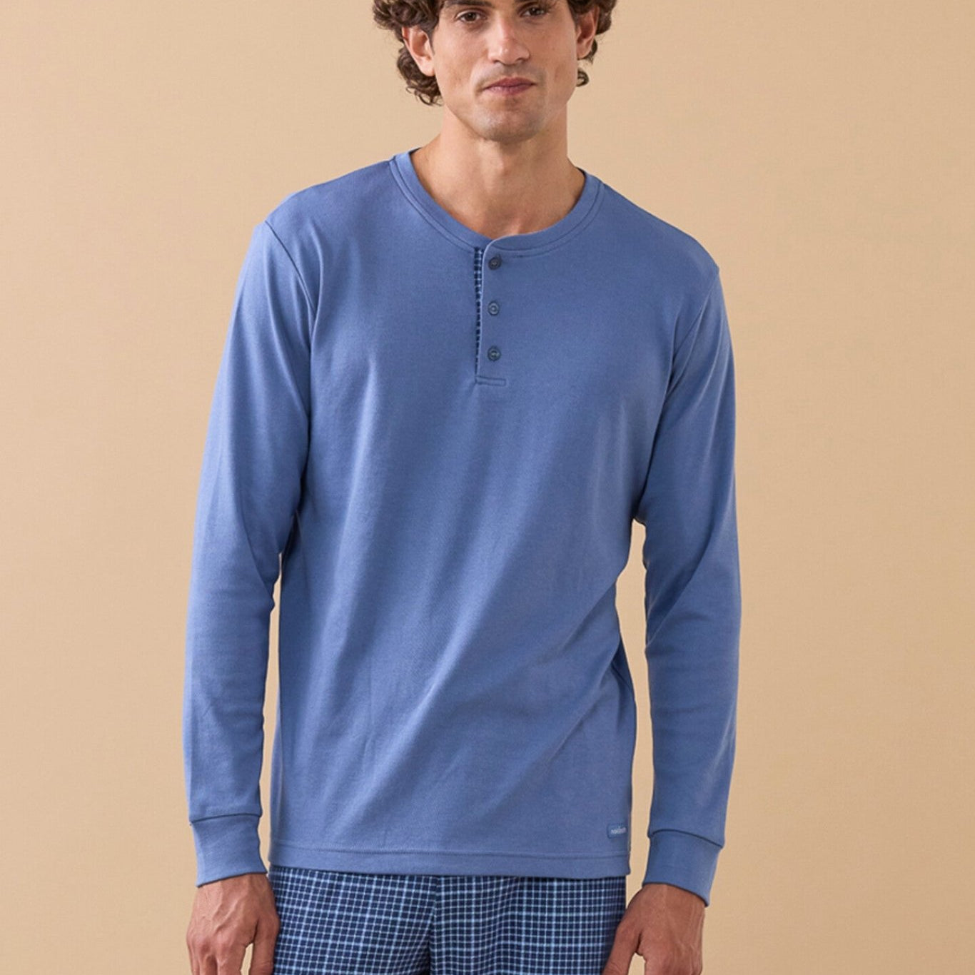 Noi Di Notte Pigiama Serafino Uomo C. Cotone FC3314 - Biancheria da sogno Pedata