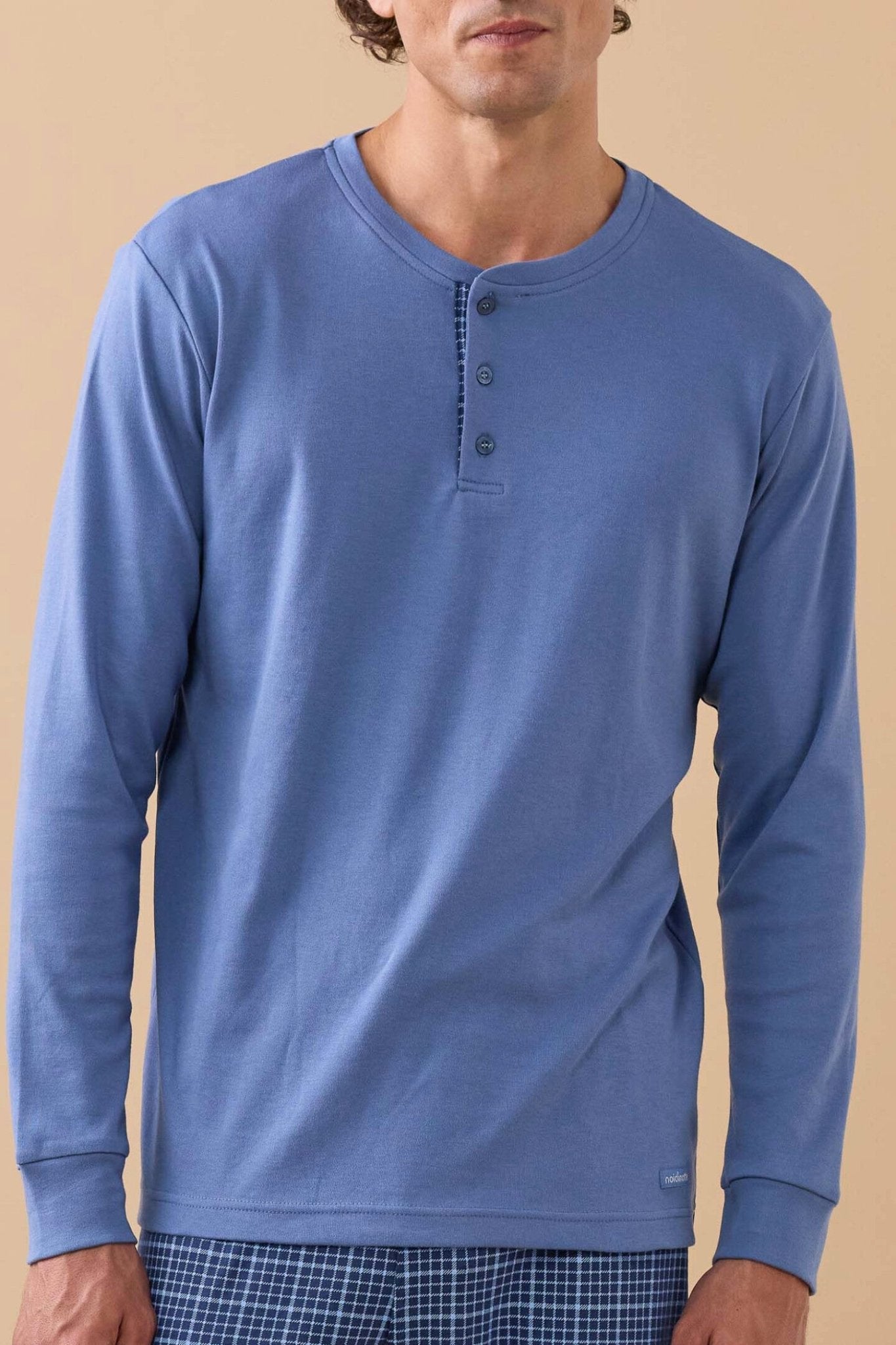 Noi Di Notte Pigiama Serafino Uomo C. Cotone FC3314 - Biancheria da sogno Pedata