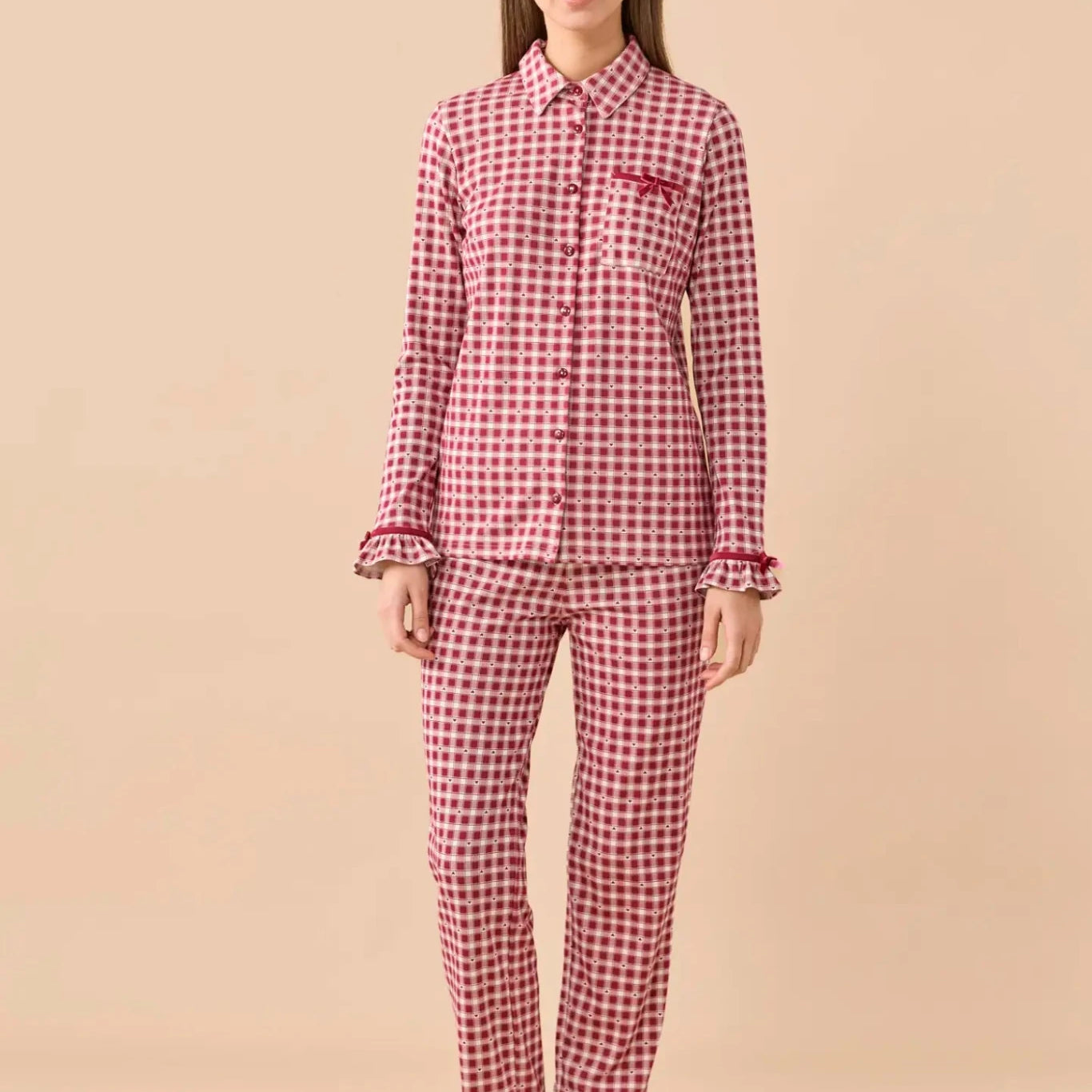 Noi Di Notte Pigiama T. Uomo Donna C. Cotone FA9815 - Biancheria da sogno Pedata