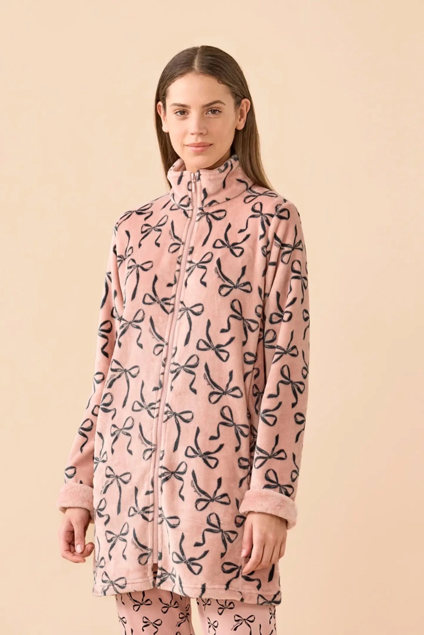 Noi Di Notte Vestaglia Donna con Zip GE3163 - Biancheria da sogno Pedata
