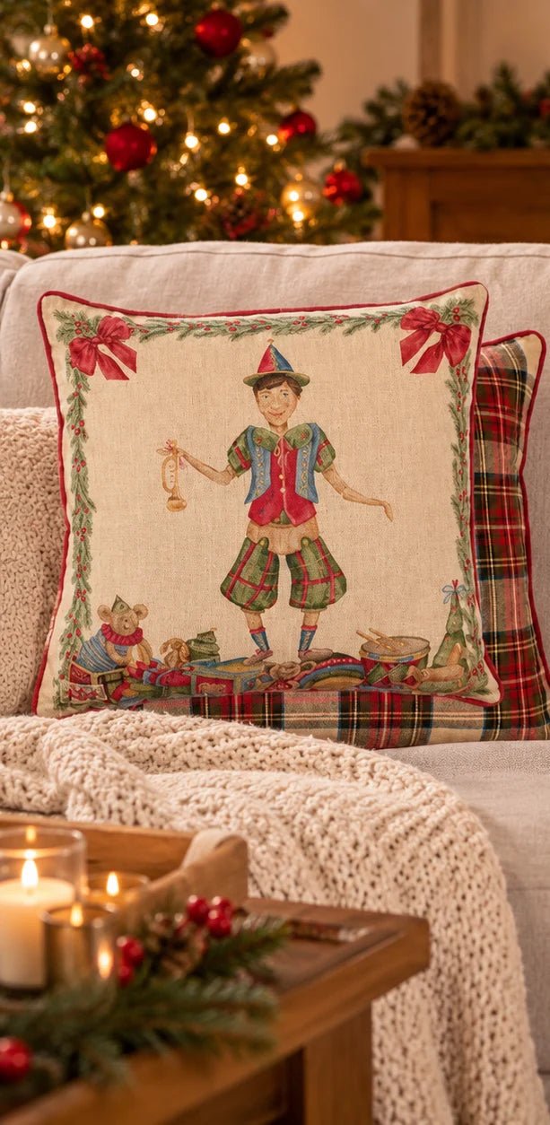 Nuvole Di Stoffa Cuscino Arredo 40x40Cm Vintage Toys - Biancheria da sogno Pedata