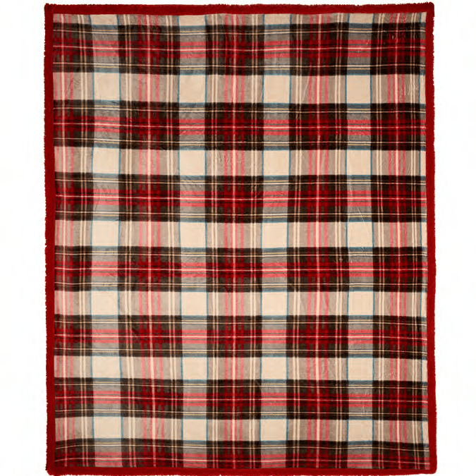Nuvole di Stoffa Plaid con Scatola 130x160cm - Tartan - Biancheria da sogno Pedata