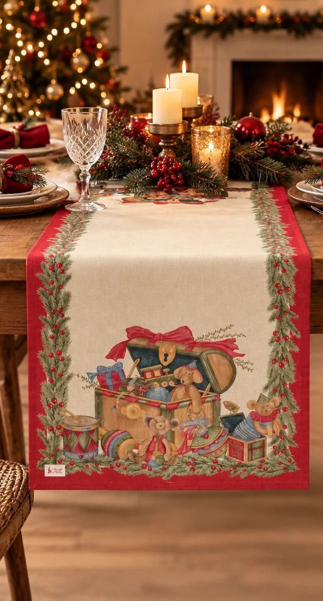 Nuvole Di Stoffa Runner 50x150Cm Vintage Toys - Biancheria da sogno Pedata