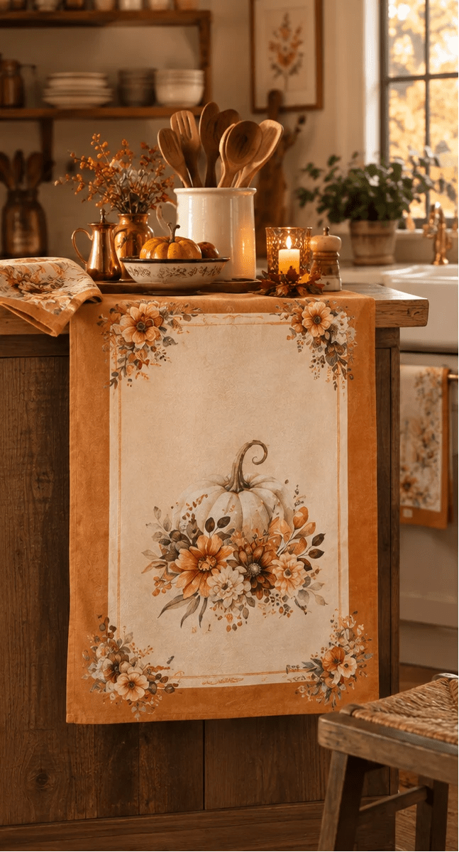 Nuvole Di Stoffa Strofinaccio 50x70CM Racconto D'Autunno - Biancheria da sogno Pedata