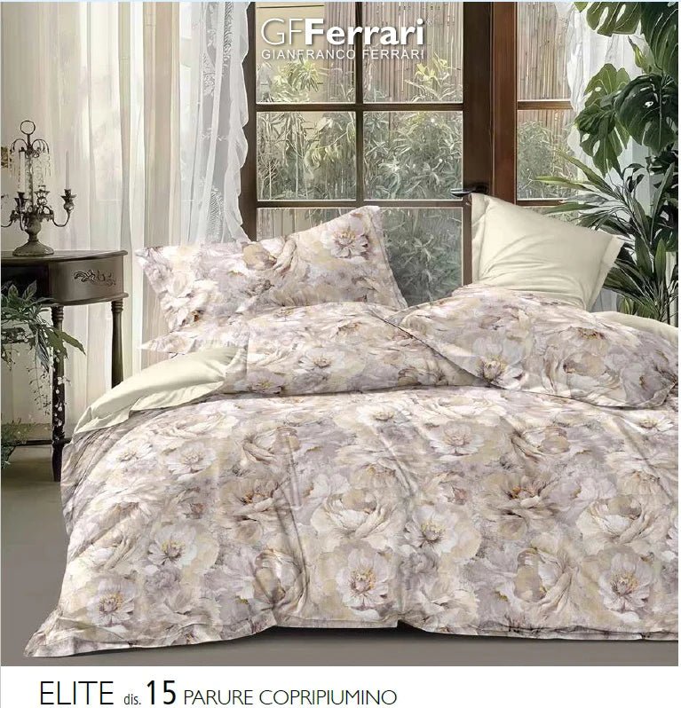 Parure Copripiumino Matrimoniale GFFerrari Elite - Biancheria da sogno Pedata