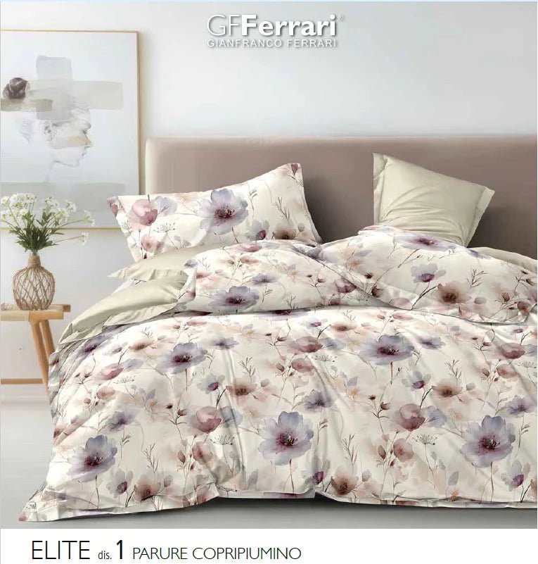 Parure Copripiumino Matrimoniale GFFerrari Elite - Biancheria da sogno Pedata