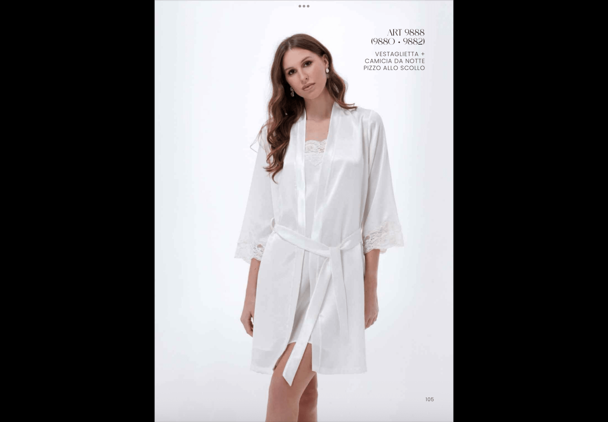 Parure Donna Andra in Raso 9888 - Biancheria da sogno Pedata