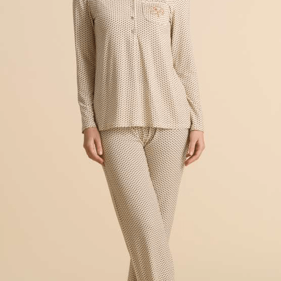 Pepita Pigiama Serafino Donna Viscosa 5011 - Biancheria da sogno Pedata