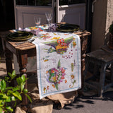 Pesciflora Runner Tessitura Toscana 45x170 - Biancheria da sogno Pedata