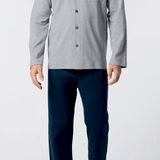 Pigiama Aperto Caldo Cotone Uomo Perofil VPRT93211 - Biancheria da sogno Pedata