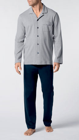 Pigiama Aperto Caldo Cotone Uomo Perofil VPRT93211 - Biancheria da sogno Pedata