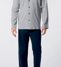 Pigiama Aperto Caldo Cotone Uomo Perofil VPRT93211 - Biancheria da sogno Pedata