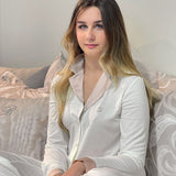 Pigiama Aperto Con Collo Blumarine Incanto - Biancheria da sogno Pedata