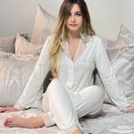 Pigiama Aperto Con Collo Blumarine Incanto - Biancheria da sogno Pedata