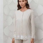 Pigiama Aperto Donna Bambù M/L P/L Andra 9975 - Biancheria da sogno Pedata