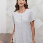 Pigiama Aperto Donna Cotone M/M P/L Andra 9907 - Biancheria da sogno Pedata