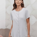 Pigiama Aperto Donna Cotone M/M P/L Andra 9907 - Biancheria da sogno Pedata