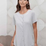 Pigiama Aperto Donna Cotone M/M P/L Andra 9907 - Biancheria da sogno Pedata