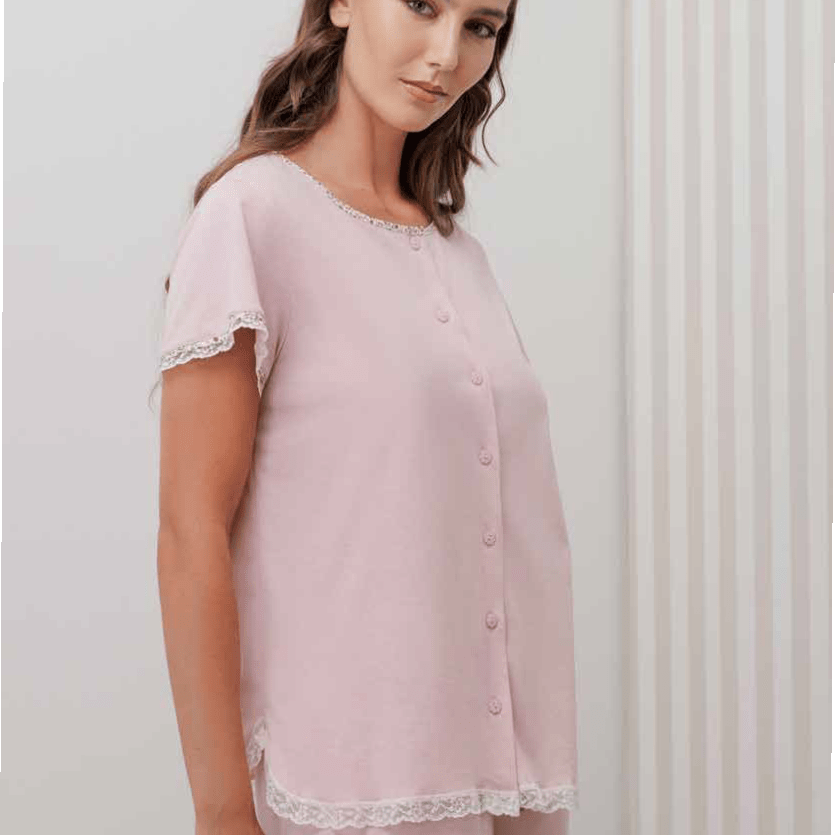 Pigiama Aperto Donna M/M P/L Andra 9934 - Biancheria da sogno Pedata