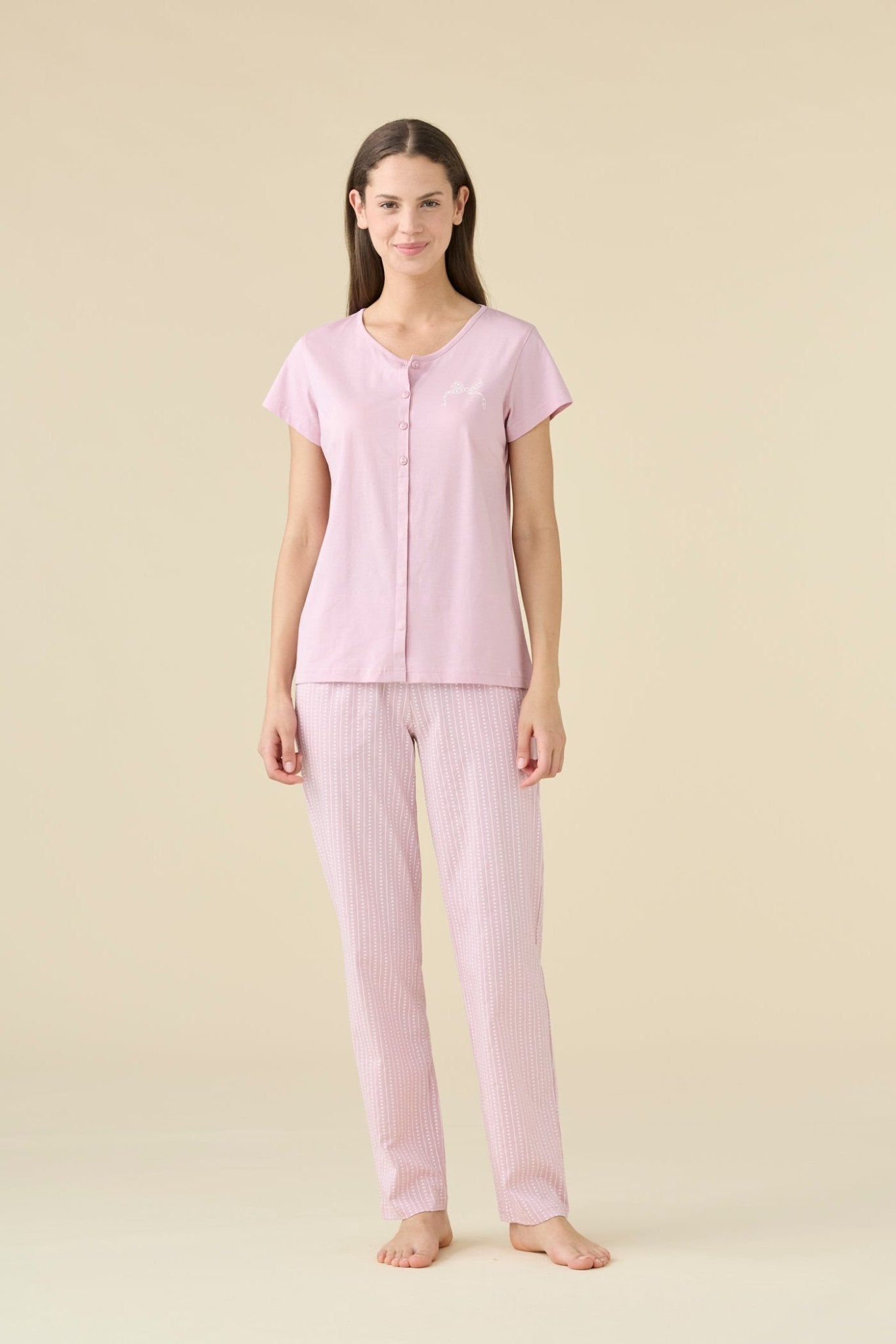 Pigiama Aperto Donna M/M P/L Noi Di Notte FA9514 - Biancheria da sogno Pedata