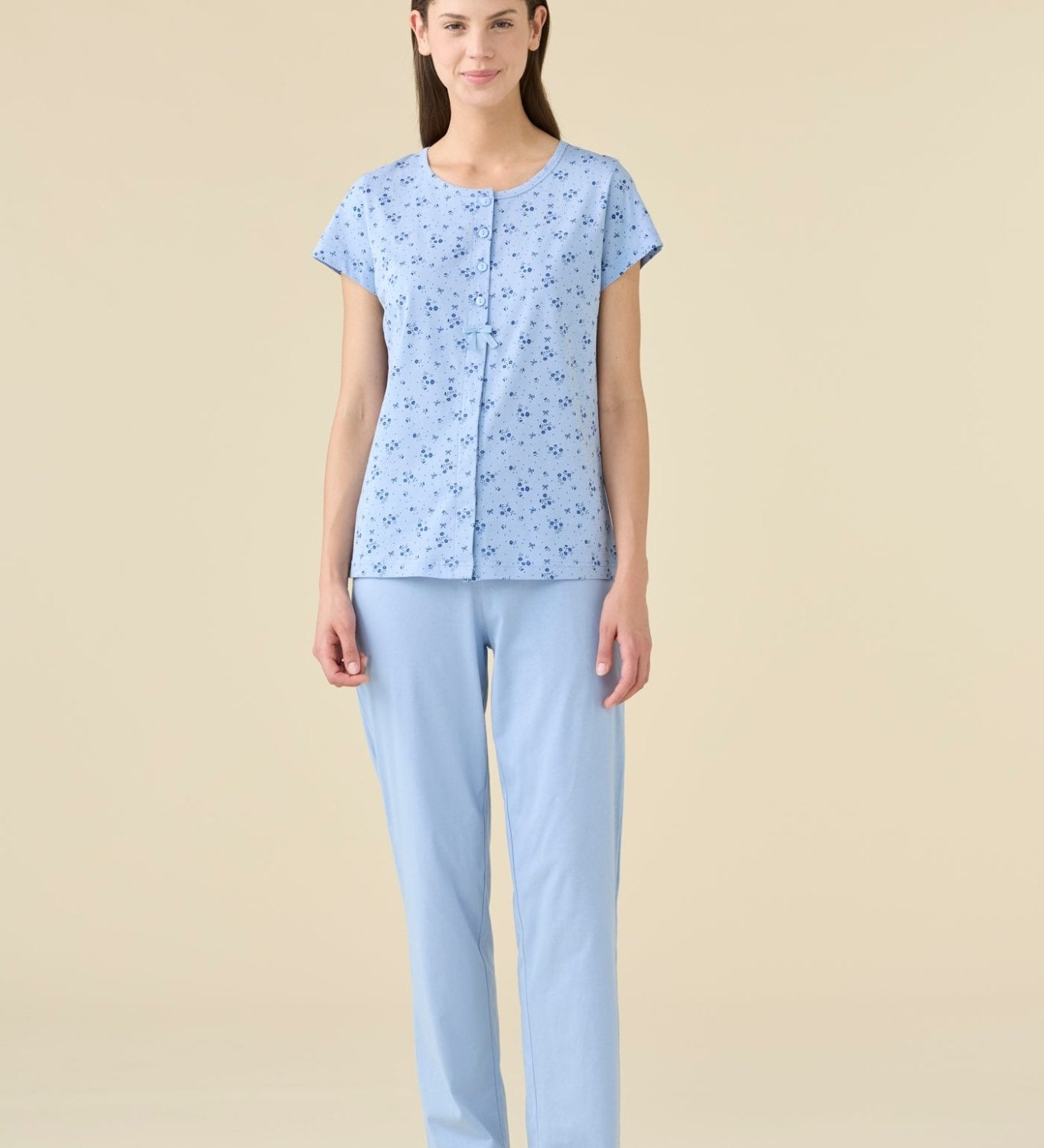 Pigiama Aperto Donna M/M P/L Noi Di Notte FA9520 - Biancheria da sogno Pedata