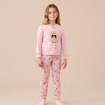 Pigiama Bambina Caldo Cotone Noi di Notte FE2532AS - Biancheria da sogno Pedata
