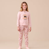 Pigiama Bambina Caldo Cotone Noi di Notte FE2532AS - Biancheria da sogno Pedata