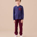 Pigiama Bambino Caldo Cotone Noi Di Notte FE2578 - Biancheria da sogno Pedata