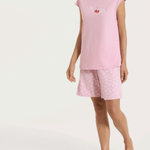 Pigiama Corto Girocollo Donna Ragno DT06NC - Biancheria da sogno Pedata