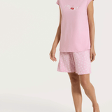Pigiama Corto Girocollo Donna Ragno DT06NC - Biancheria da sogno Pedata