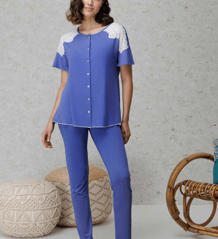 Pigiama Donna Aperto M/M P/L Amadine D3076 - Biancheria da sogno Pedata