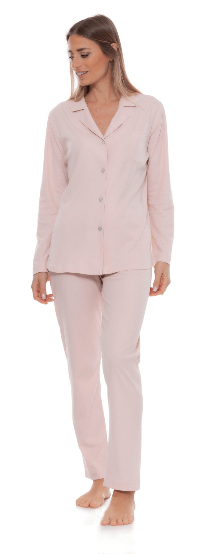 Pigiama Donna Caldo Cotone B&B 25234 - Biancheria da sogno Pedata