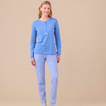 Pigiama Donna Caldo Cotone Felpato FA9273AS - Biancheria da sogno Pedata